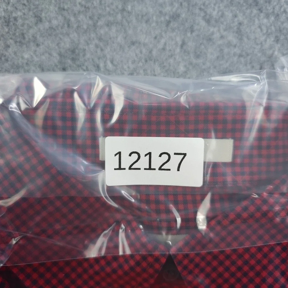 Orvis Shirt Mens Large Red Black‎ Gingham Check Button Down Long Sleeve Cotton